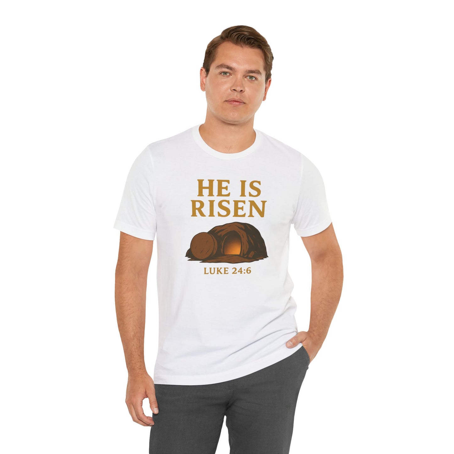 He Is Risen Unisex Tee - Luke 24:6