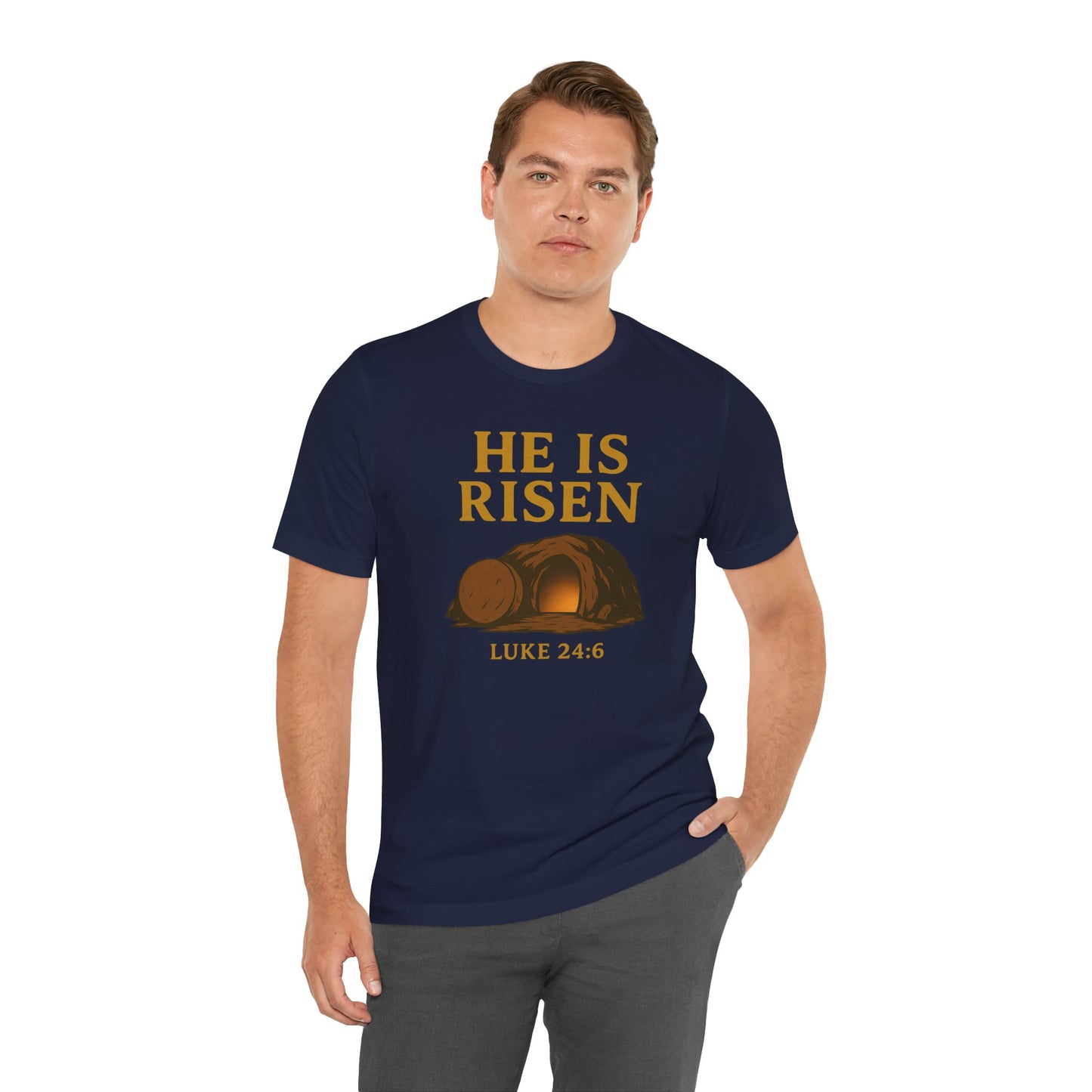 He Is Risen Unisex Tee - Luke 24:6