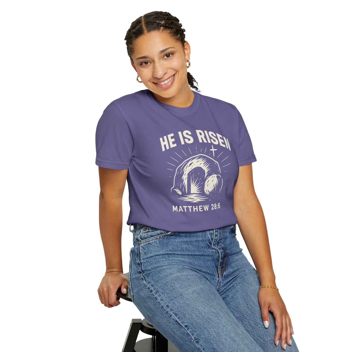 He Is Risen Unisex Tee - Matthew 28:6