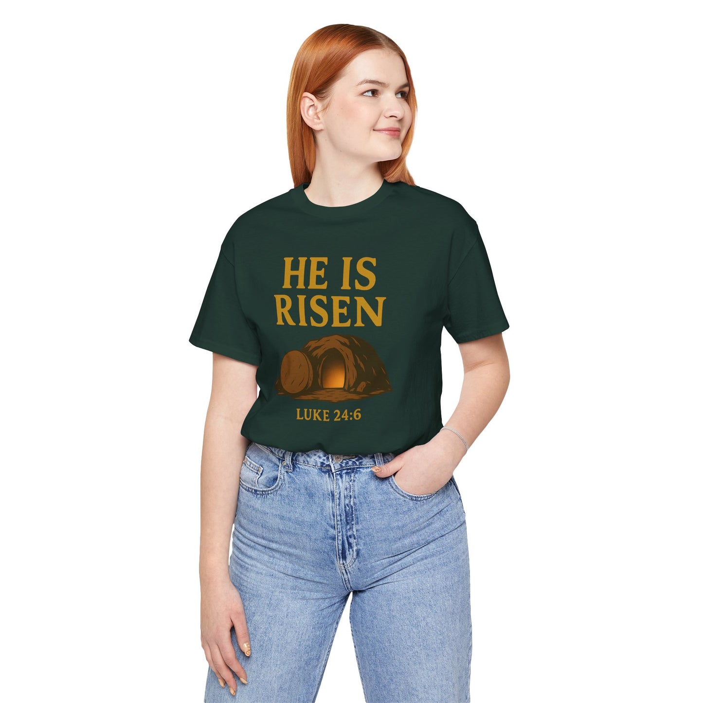 He Is Risen Unisex Tee - Luke 24:6