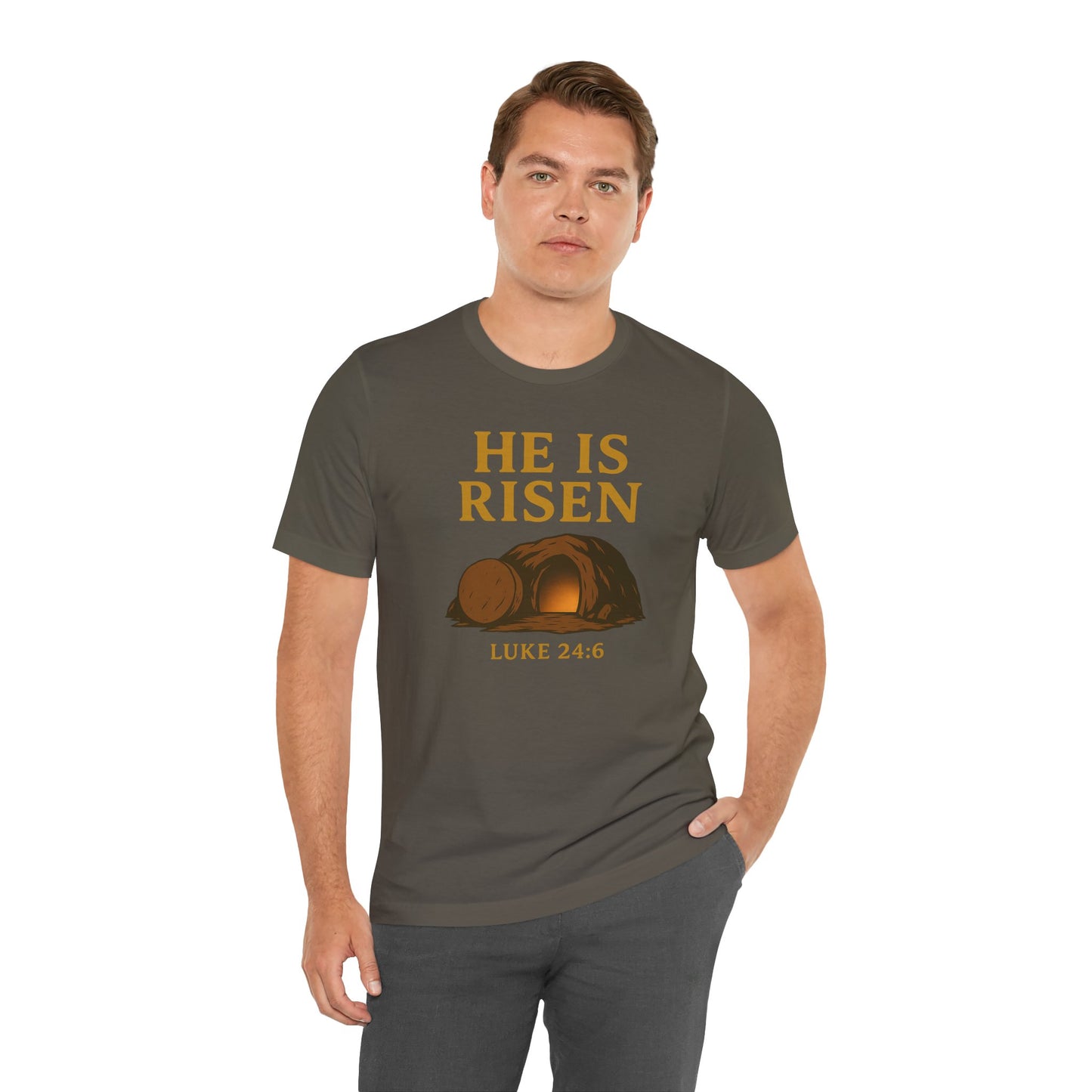 He Is Risen Unisex Tee - Luke 24:6