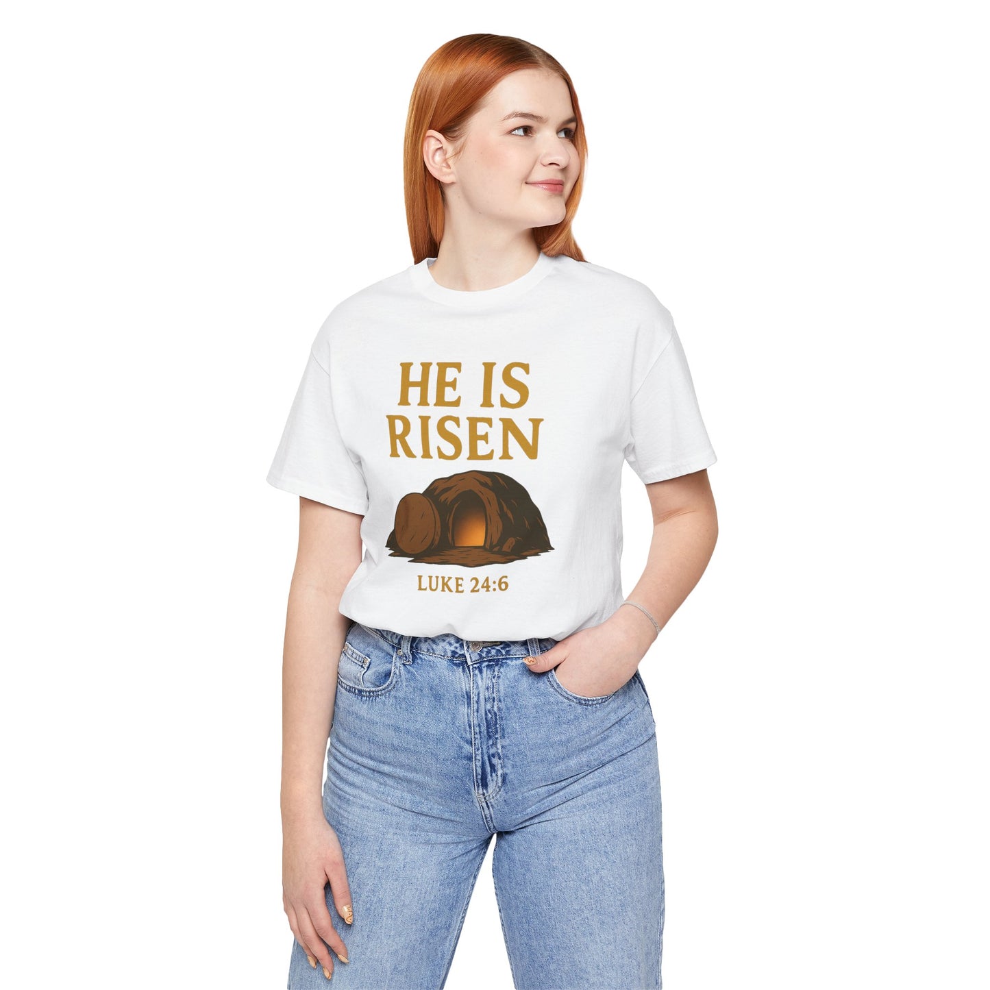 He Is Risen Unisex Tee - Luke 24:6