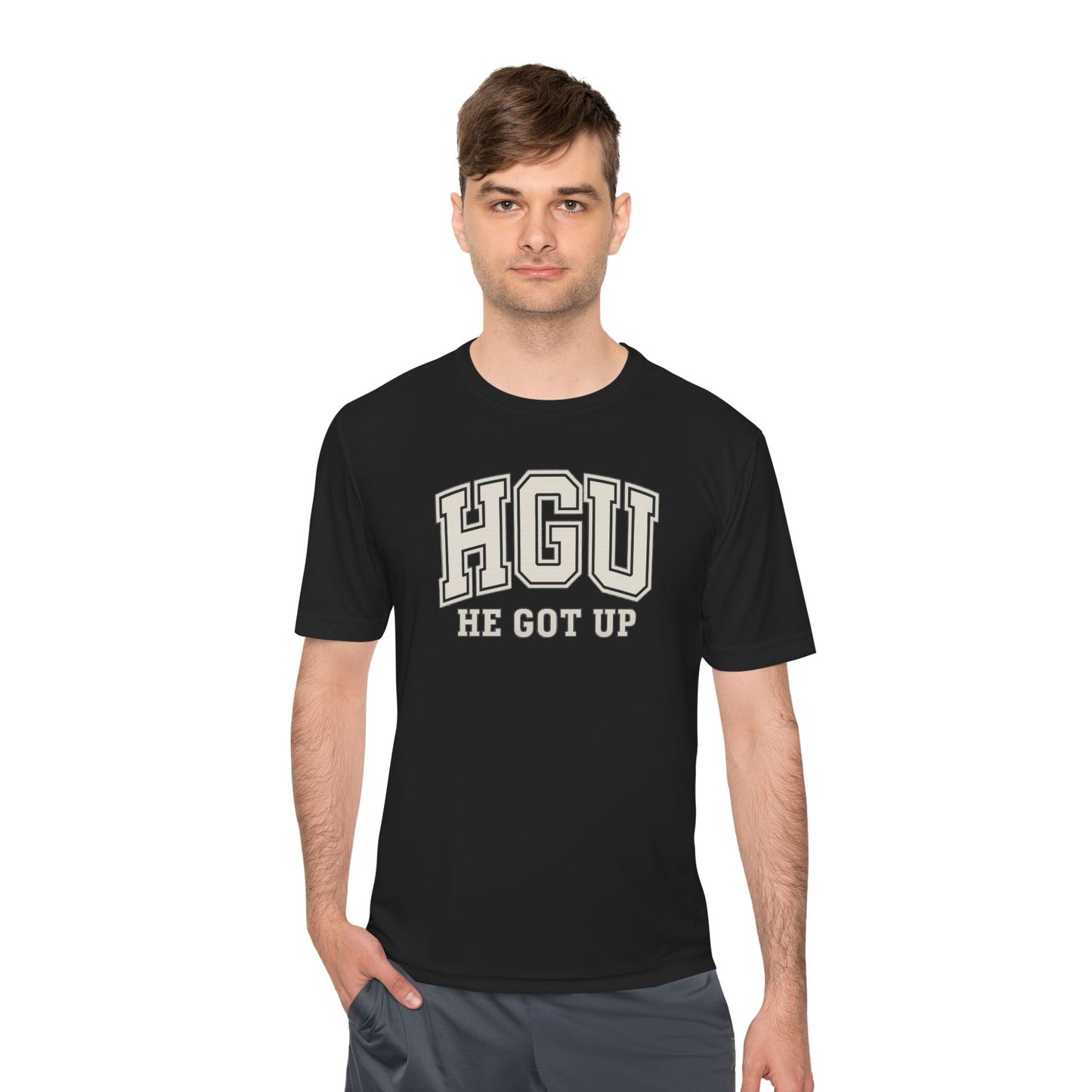 He Got Up Unisex Moisture Wicking Tee