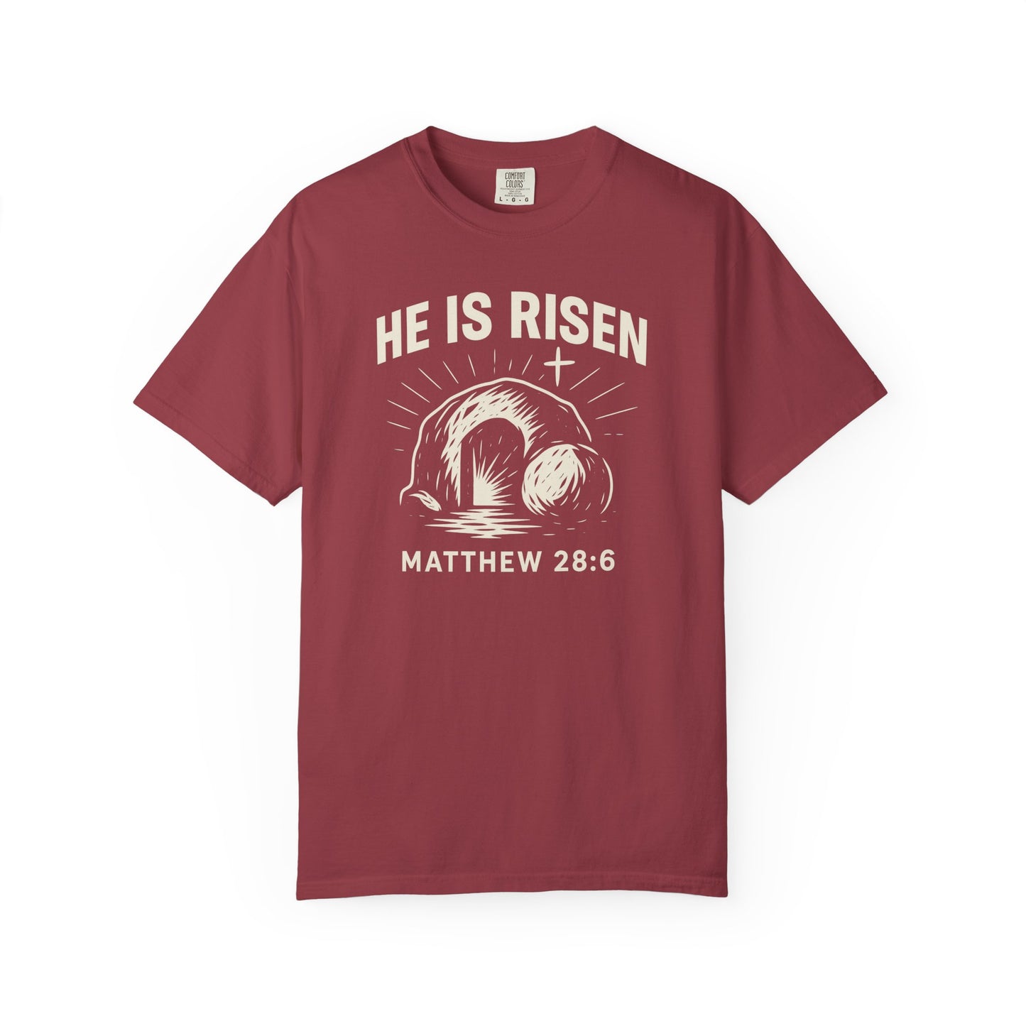 He Is Risen Unisex Tee - Matthew 28:6
