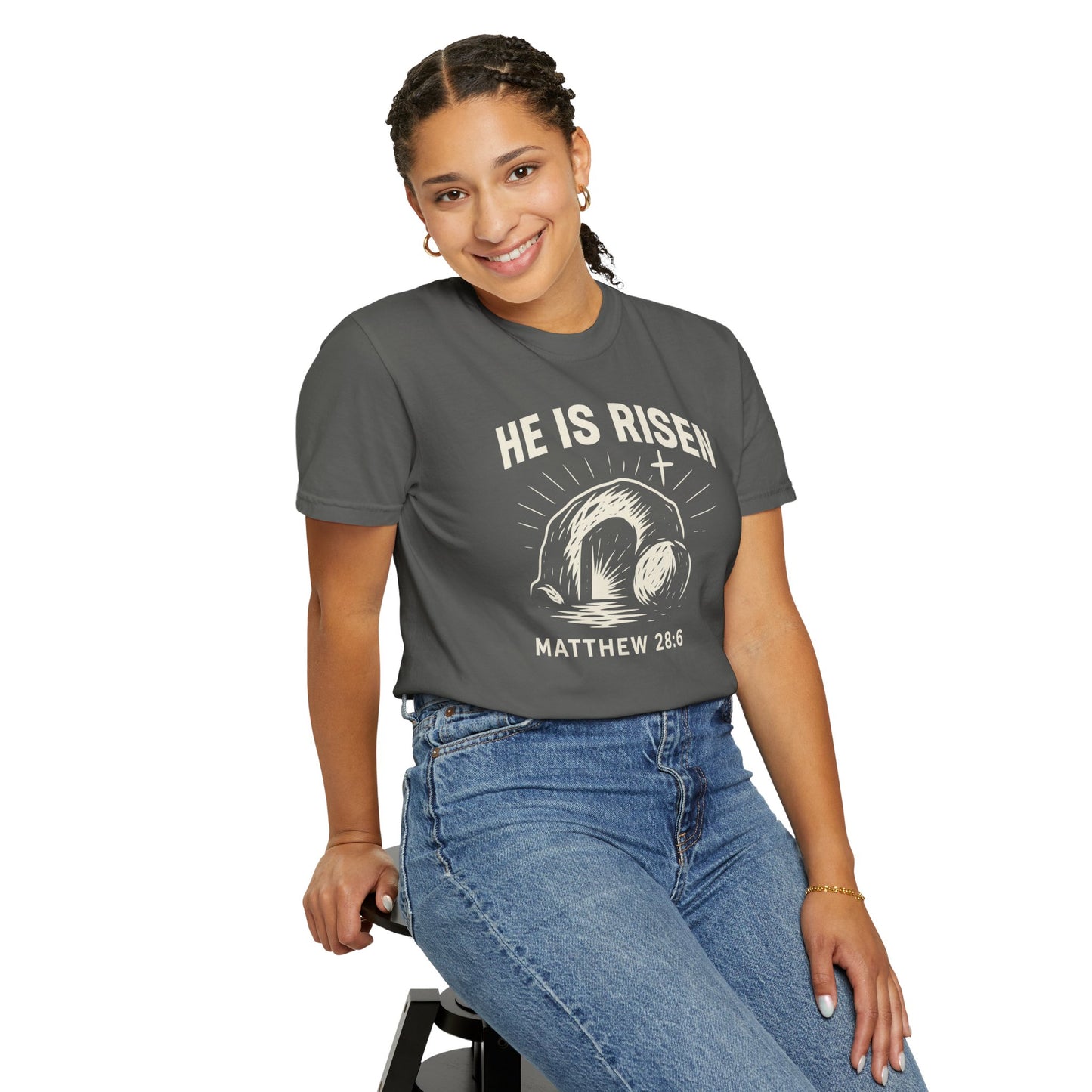 He Is Risen Unisex Tee - Matthew 28:6