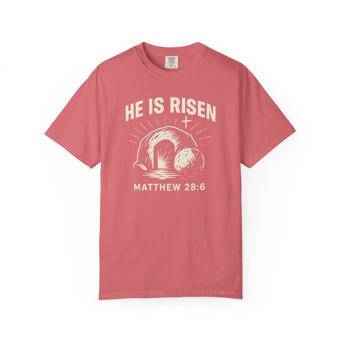 He Is Risen Unisex Tee - Matthew 28:6
