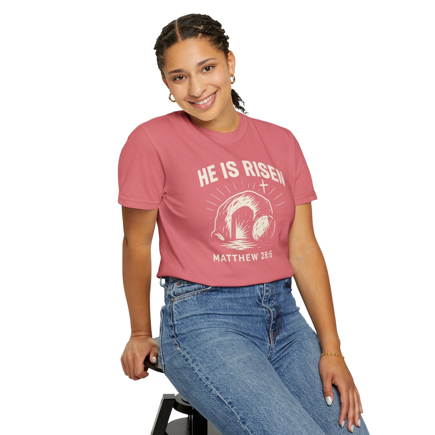 He Is Risen Unisex Tee - Matthew 28:6