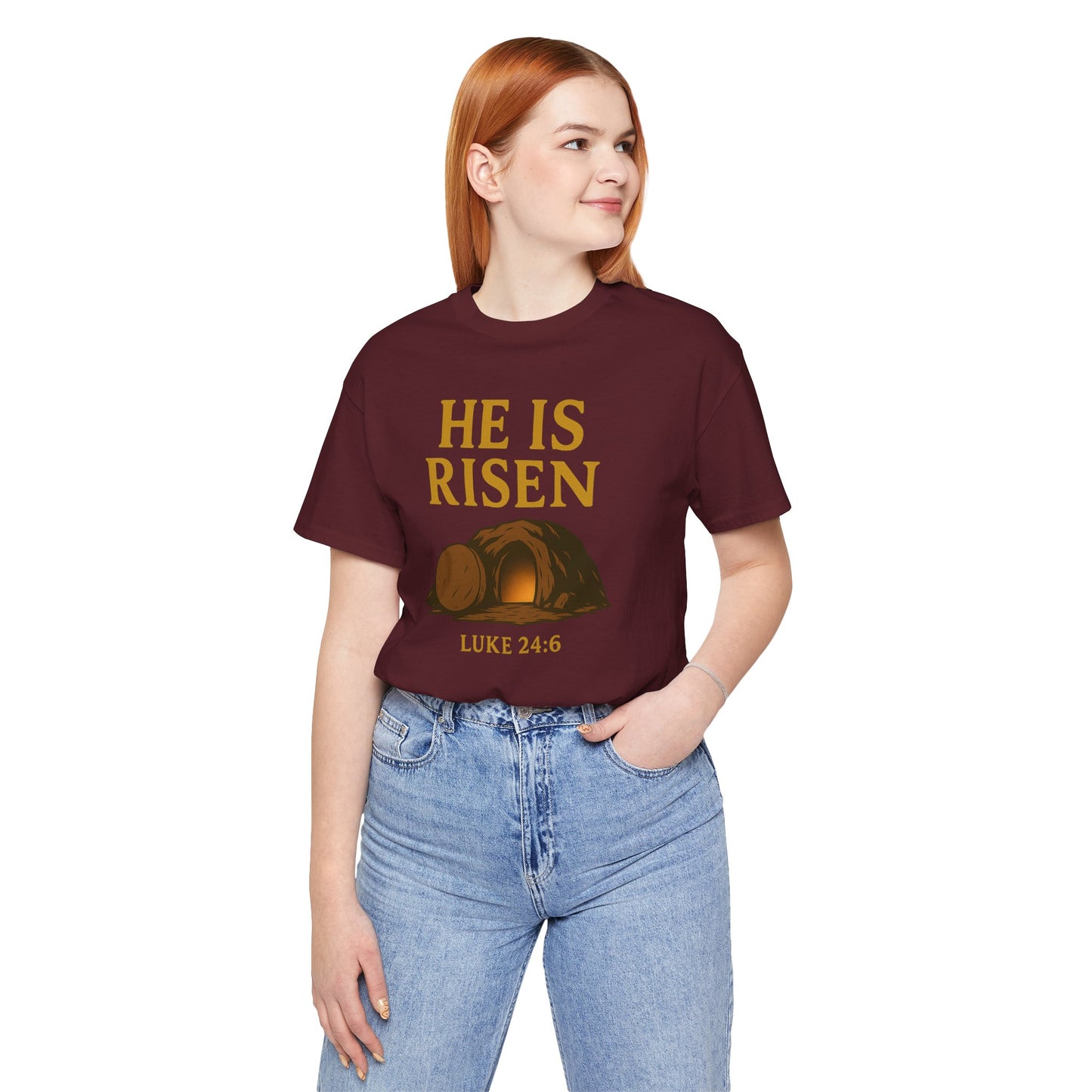 He Is Risen Unisex Tee - Luke 24:6