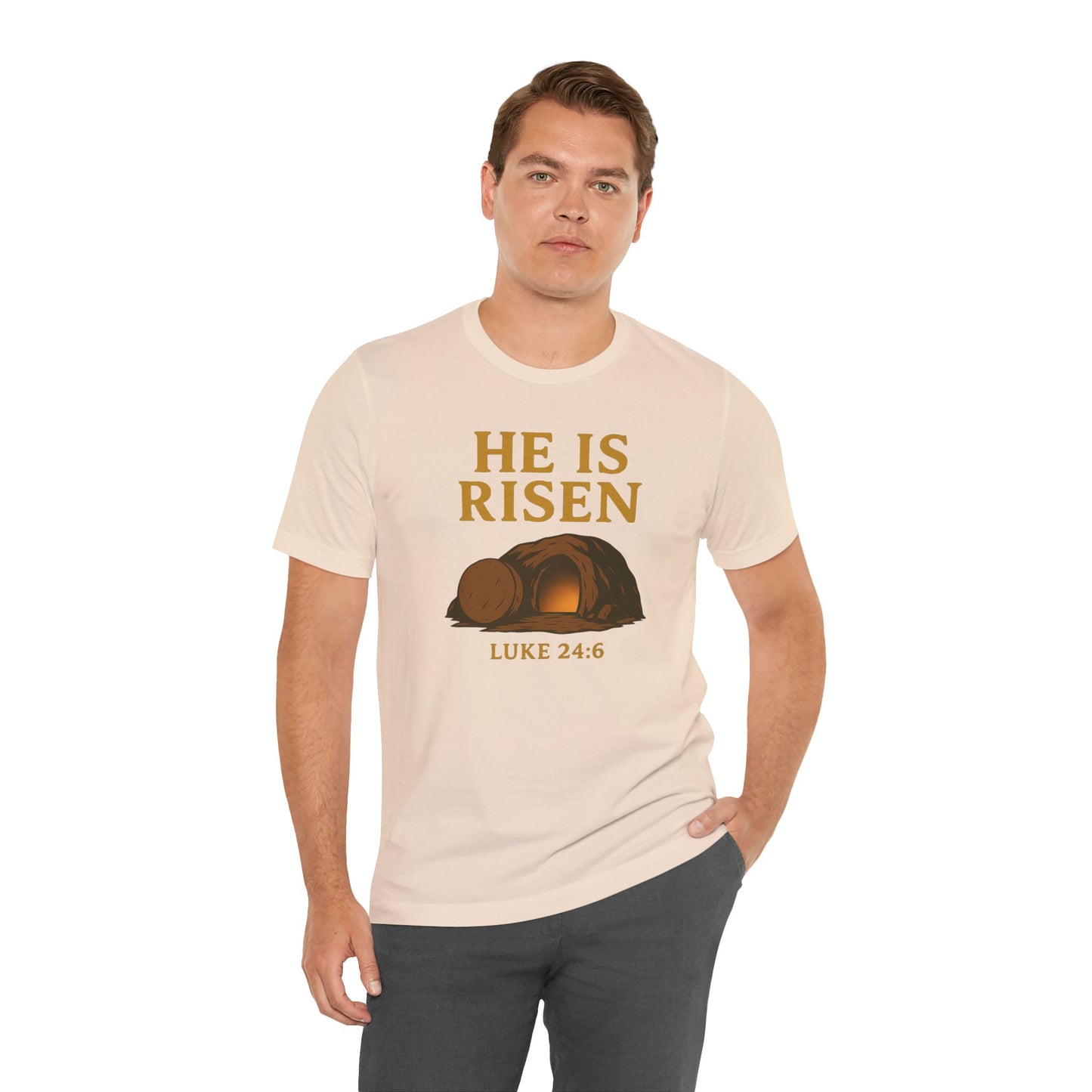 He Is Risen Unisex Tee - Luke 24:6