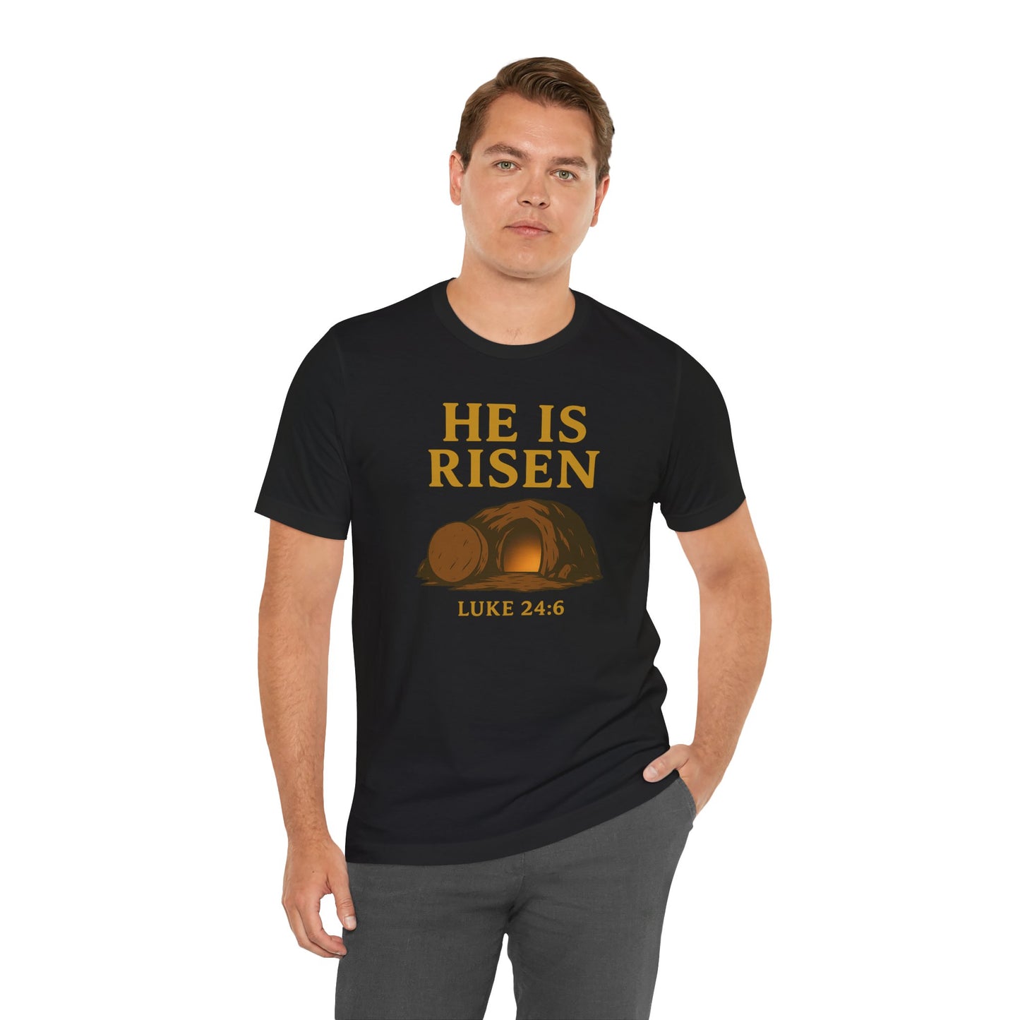 He Is Risen Unisex Tee - Luke 24:6