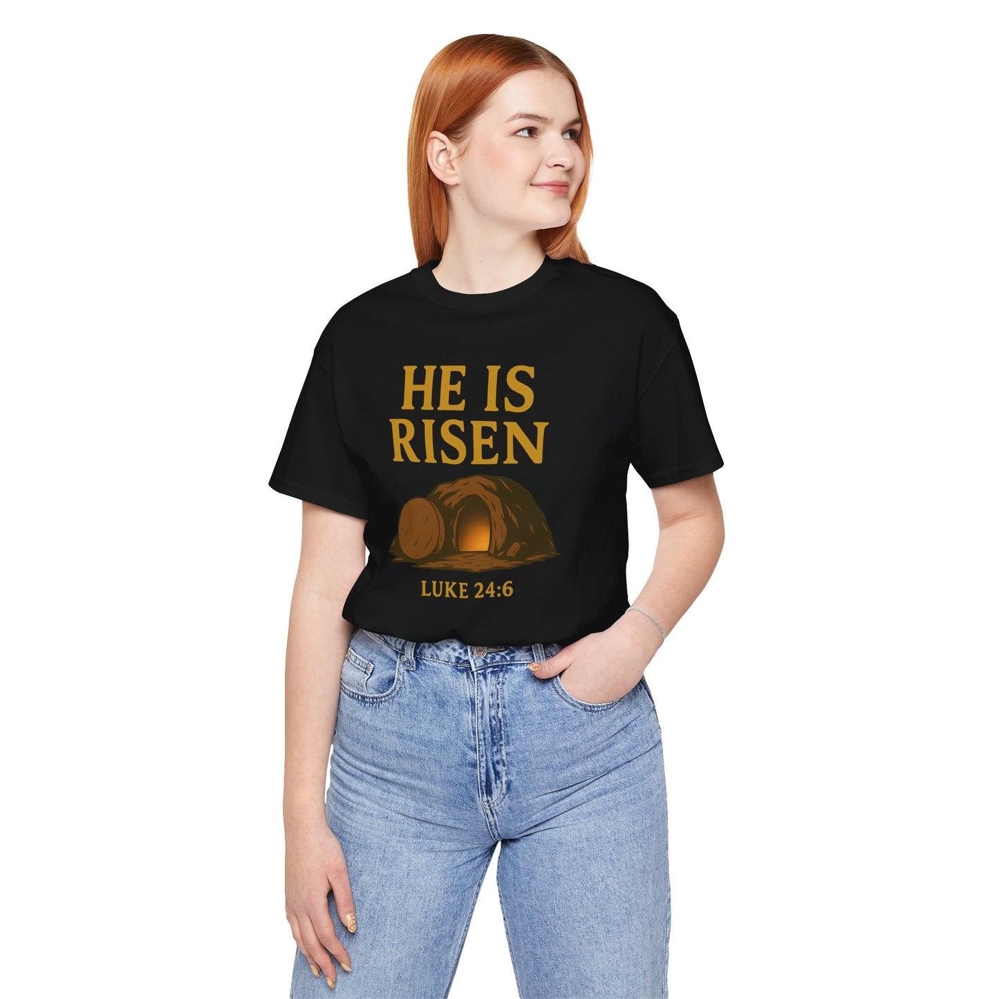 He Is Risen Unisex Tee - Luke 24:6