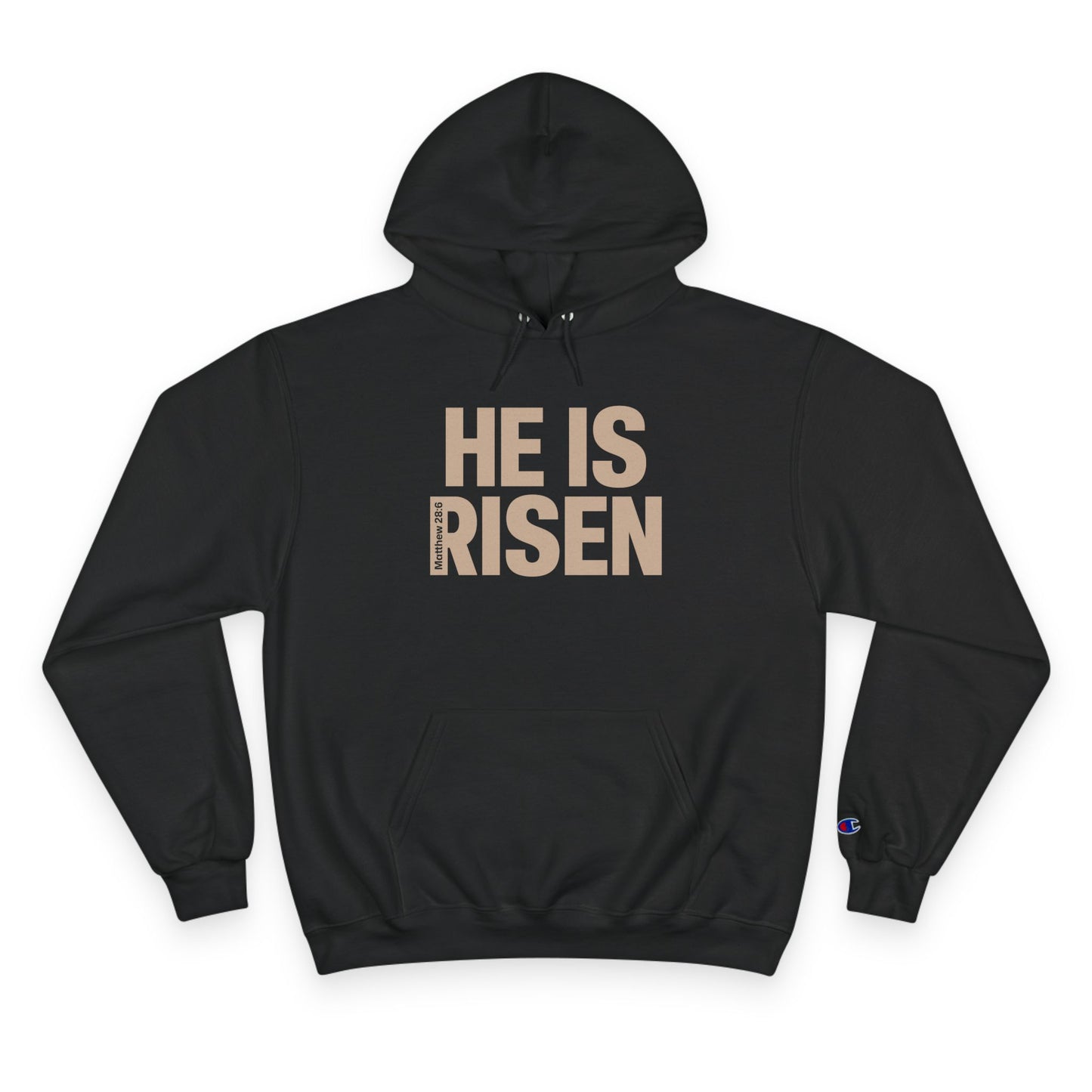 He is Risen Champion Hoodie - Matthew 28:6