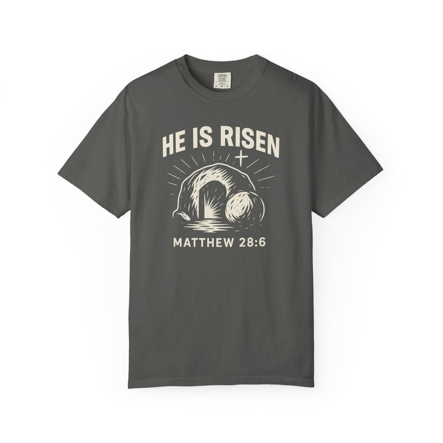 He Is Risen Unisex Tee - Matthew 28:6