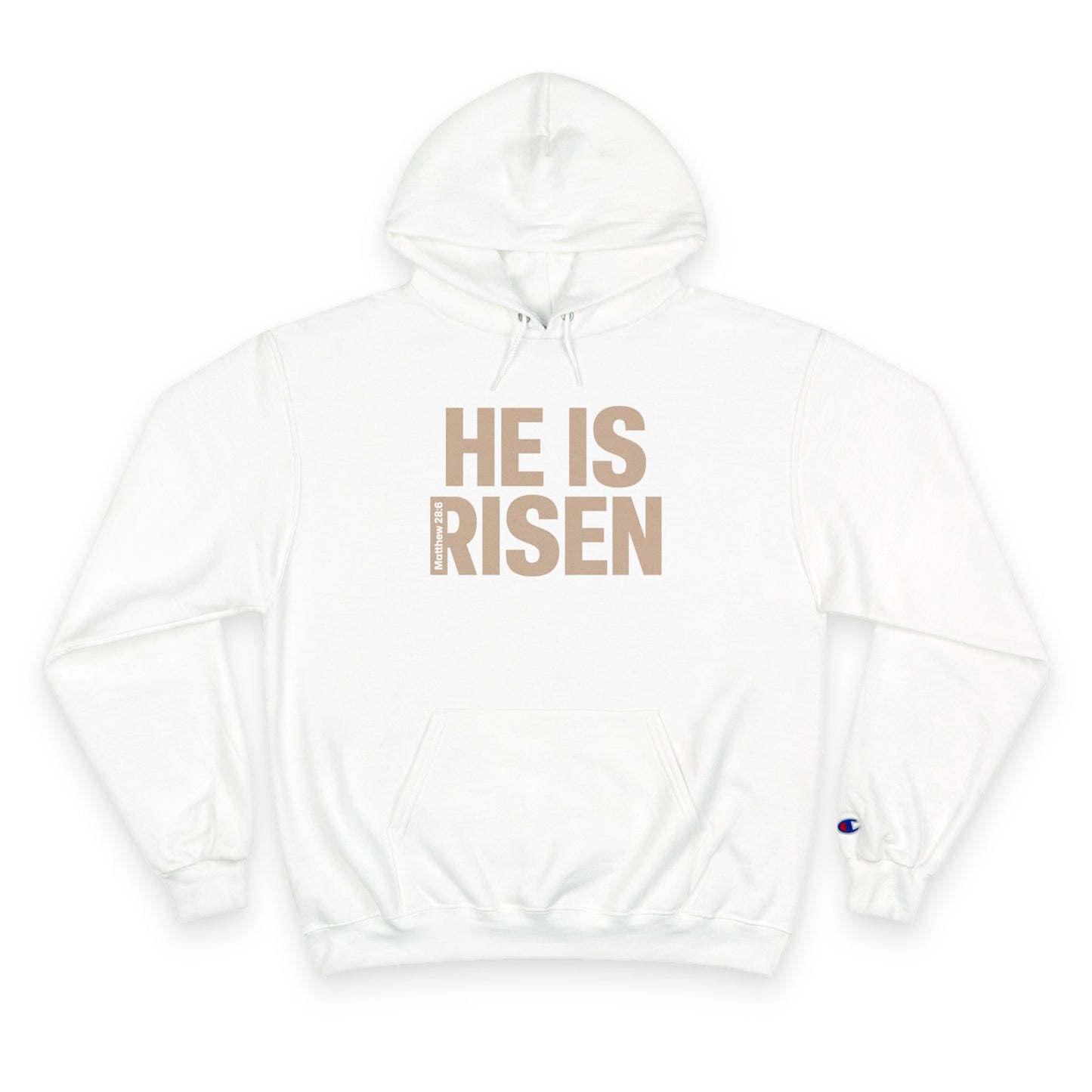 He is Risen Champion Hoodie - Matthew 28:6