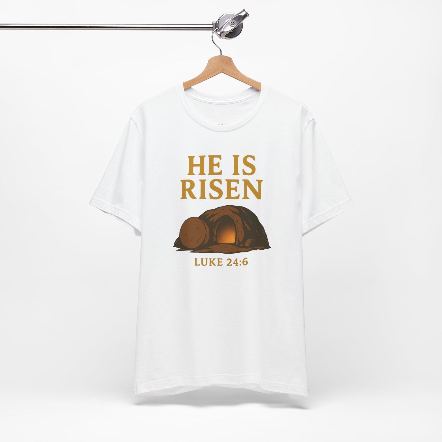 He Is Risen Unisex Tee - Luke 24:6