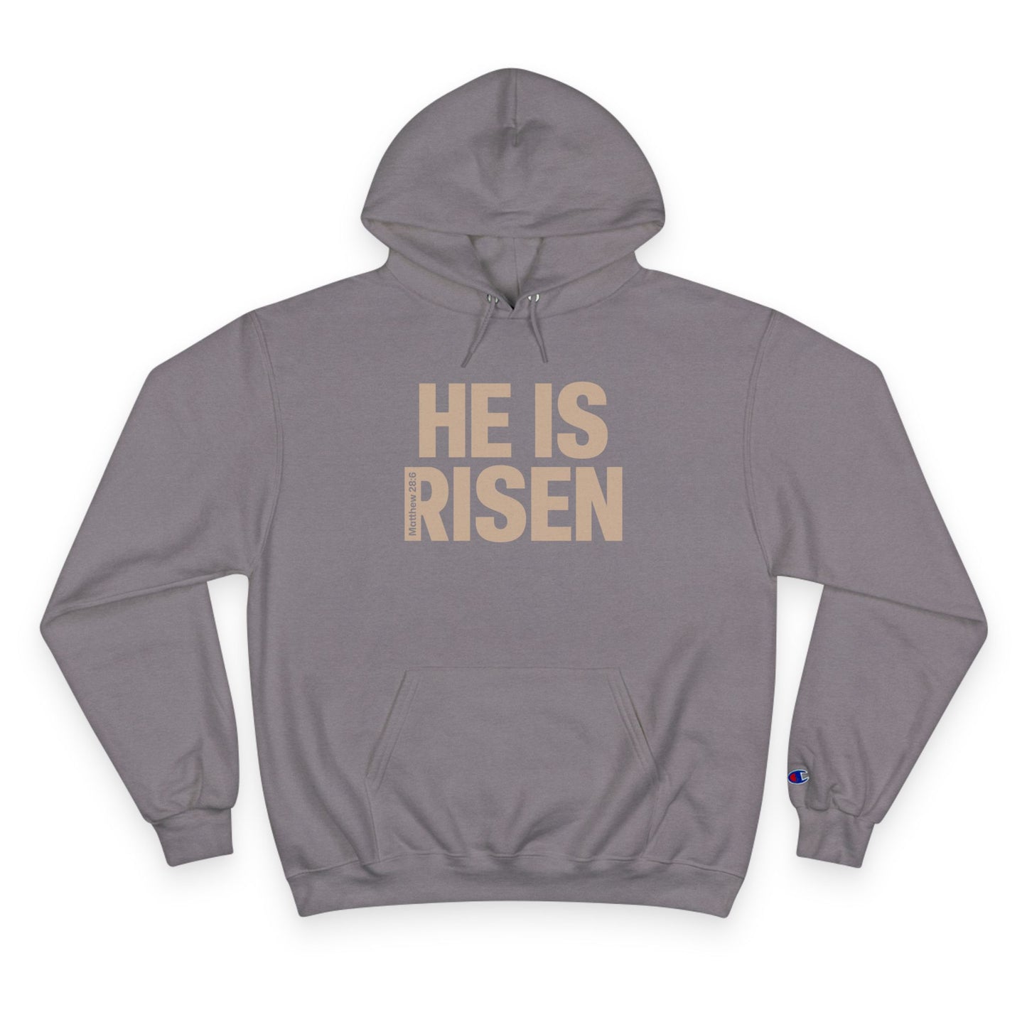 He is Risen Champion Hoodie - Matthew 28:6
