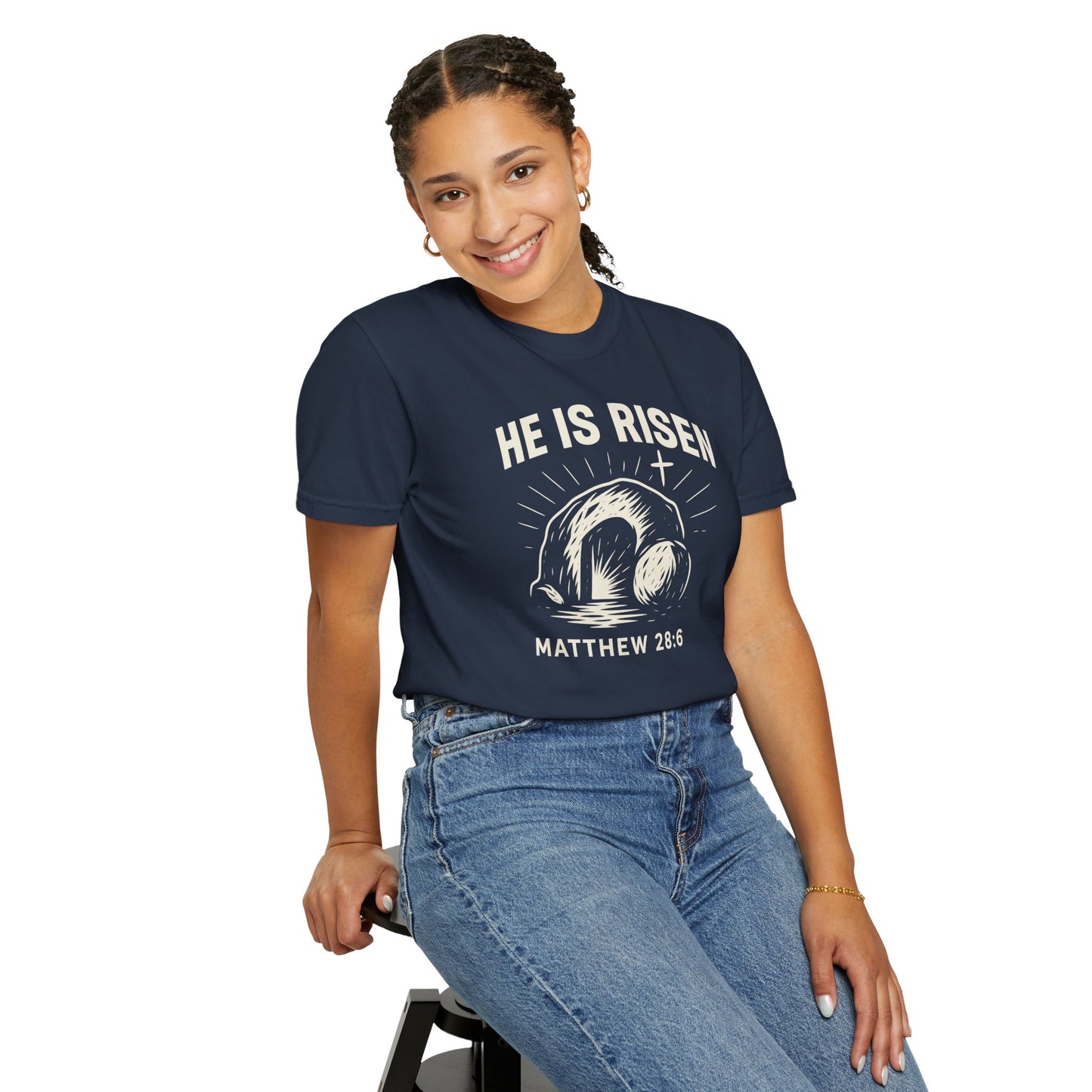 He Is Risen Unisex Tee - Matthew 28:6