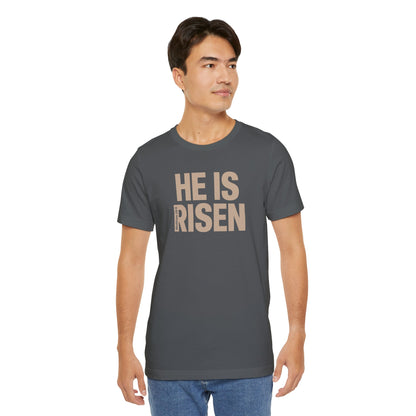 He Is Risen Christian T-Shirt - Matthew 28:6