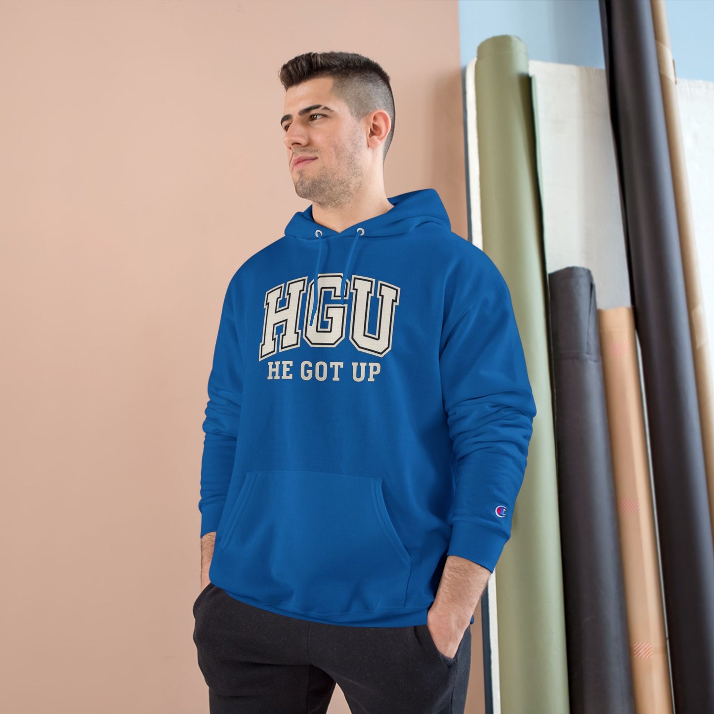 HGU "He Got Up" - Christian Champion Hoodie
