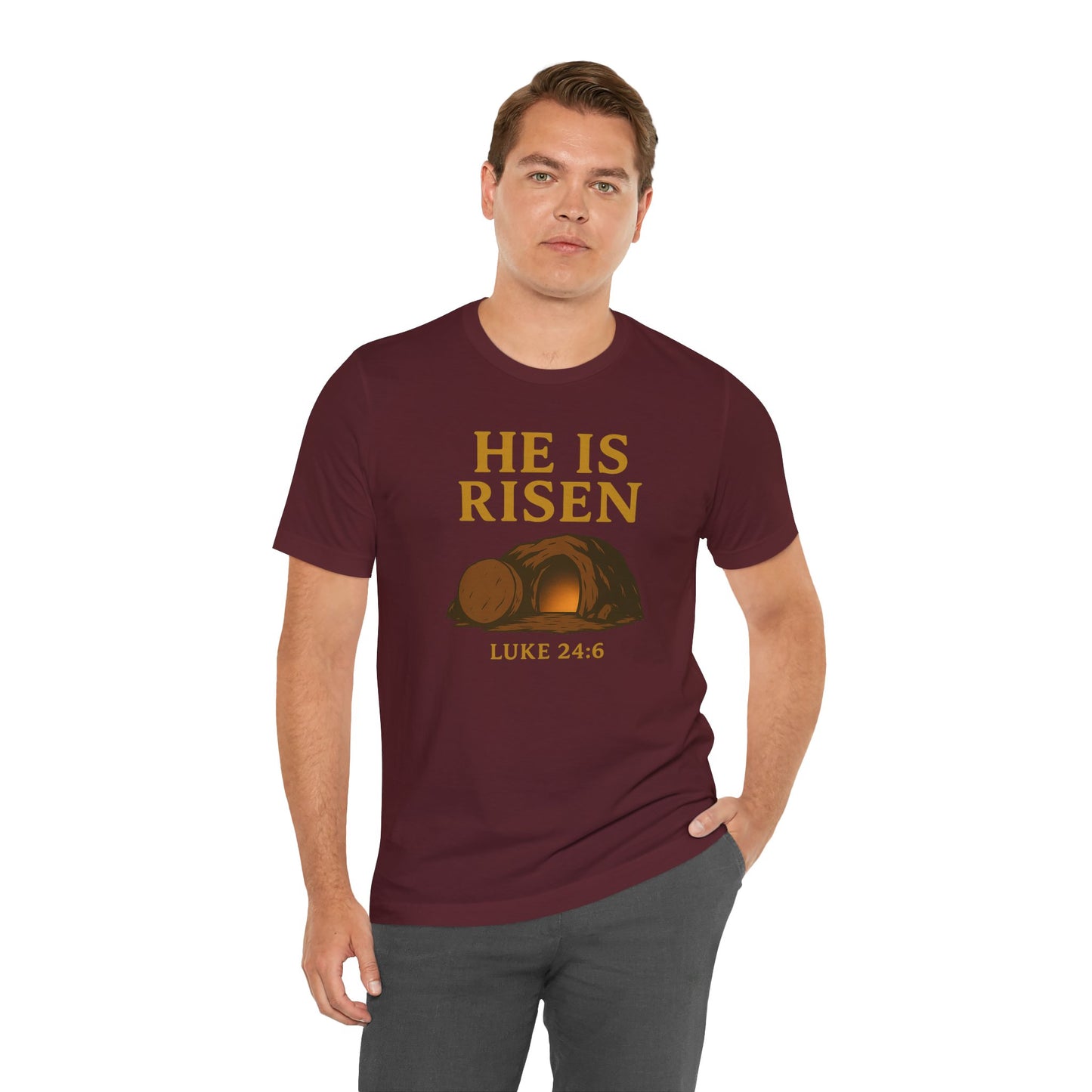 He Is Risen Unisex Tee - Luke 24:6