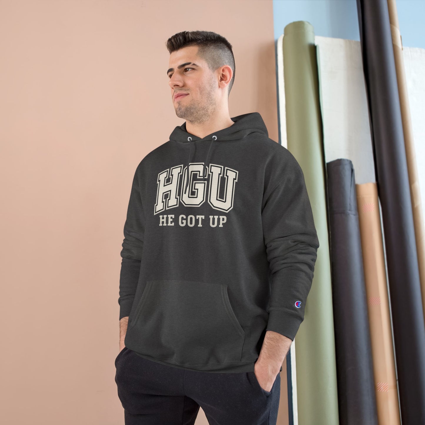 HGU "He Got Up" - Christian Champion Hoodie