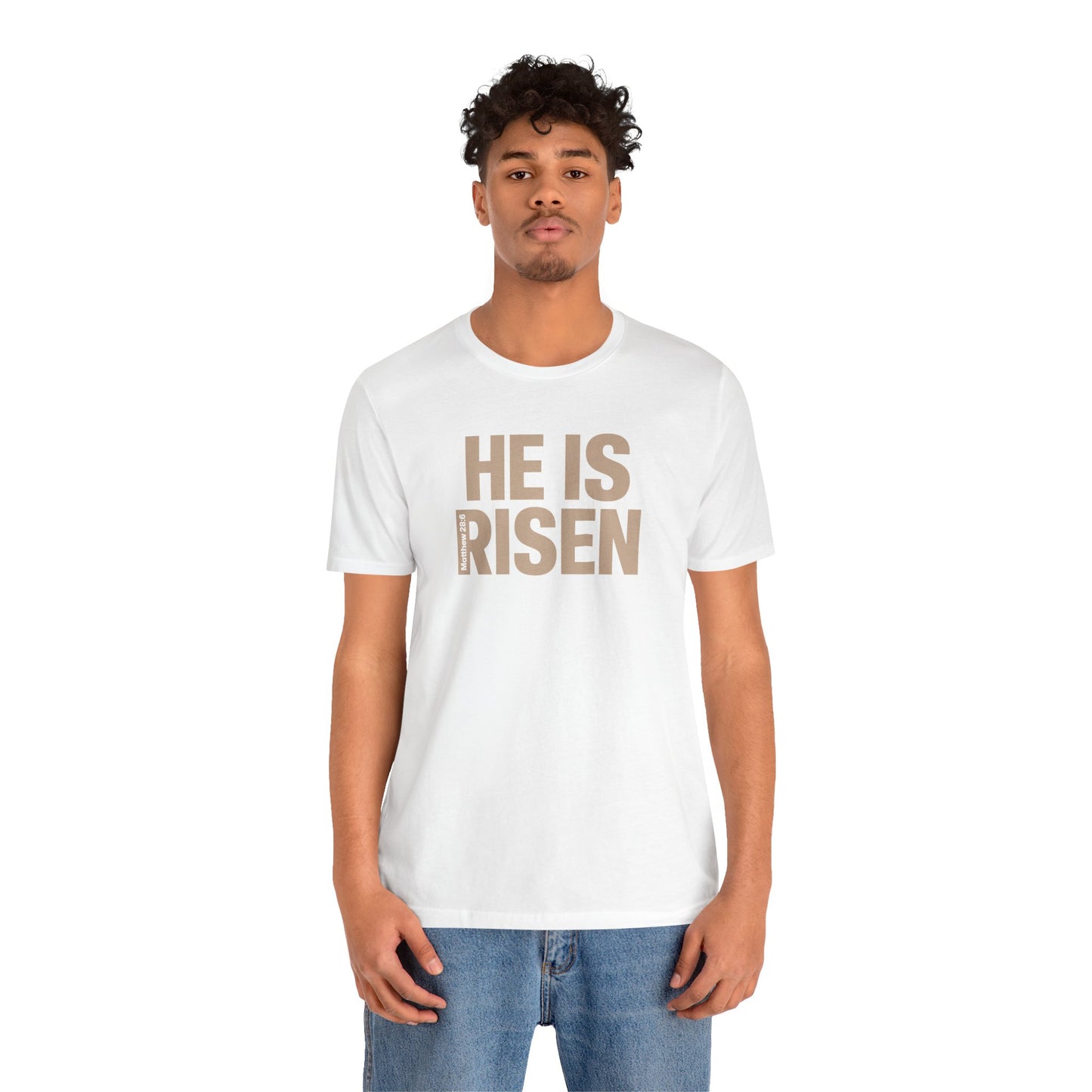 He Is Risen Christian T-Shirt - Matthew 28:6