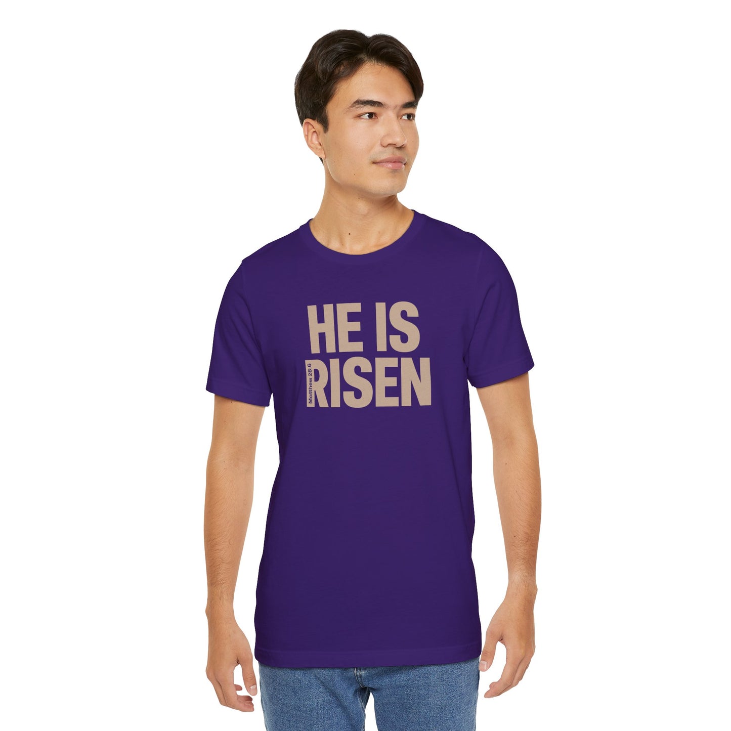 He Is Risen Christian T-Shirt - Matthew 28:6