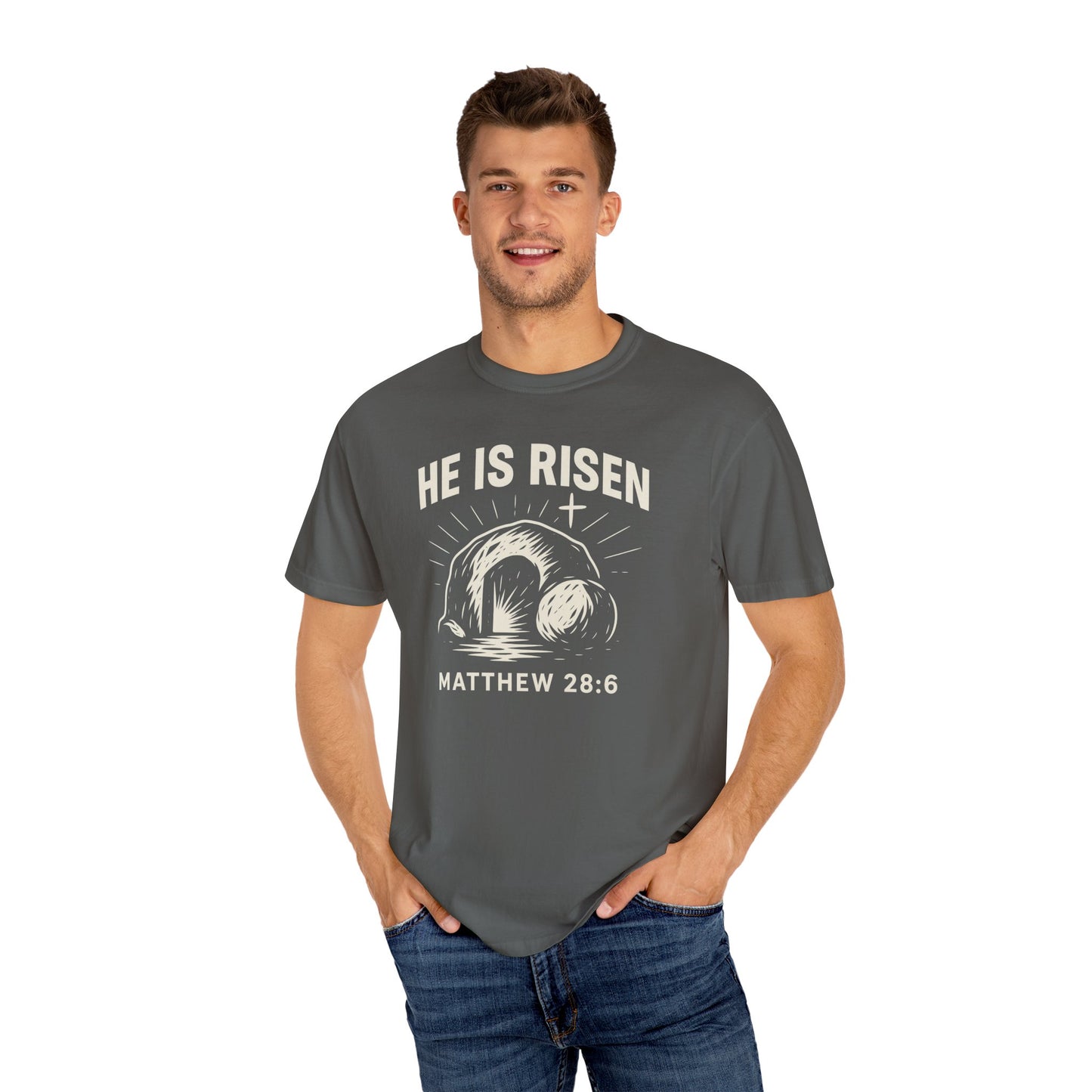 He Is Risen Unisex Tee - Matthew 28:6