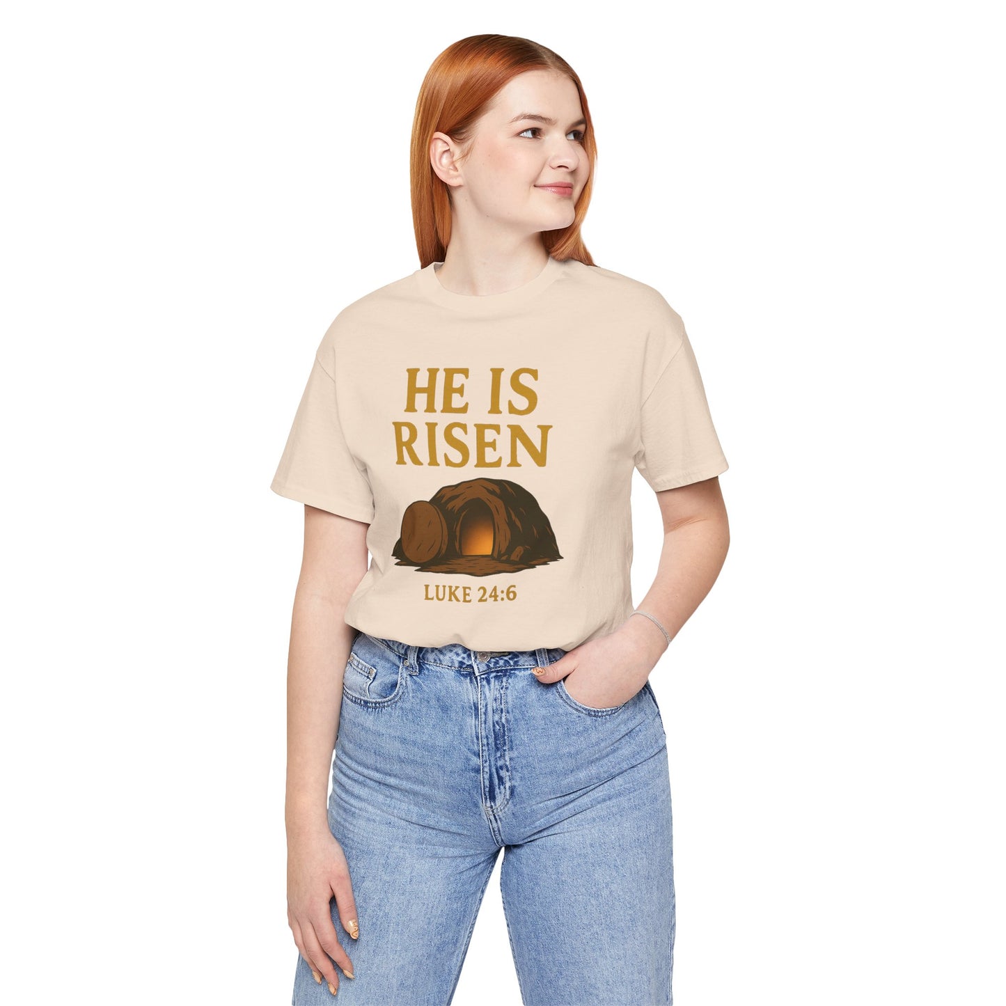 He Is Risen Unisex Tee - Luke 24:6