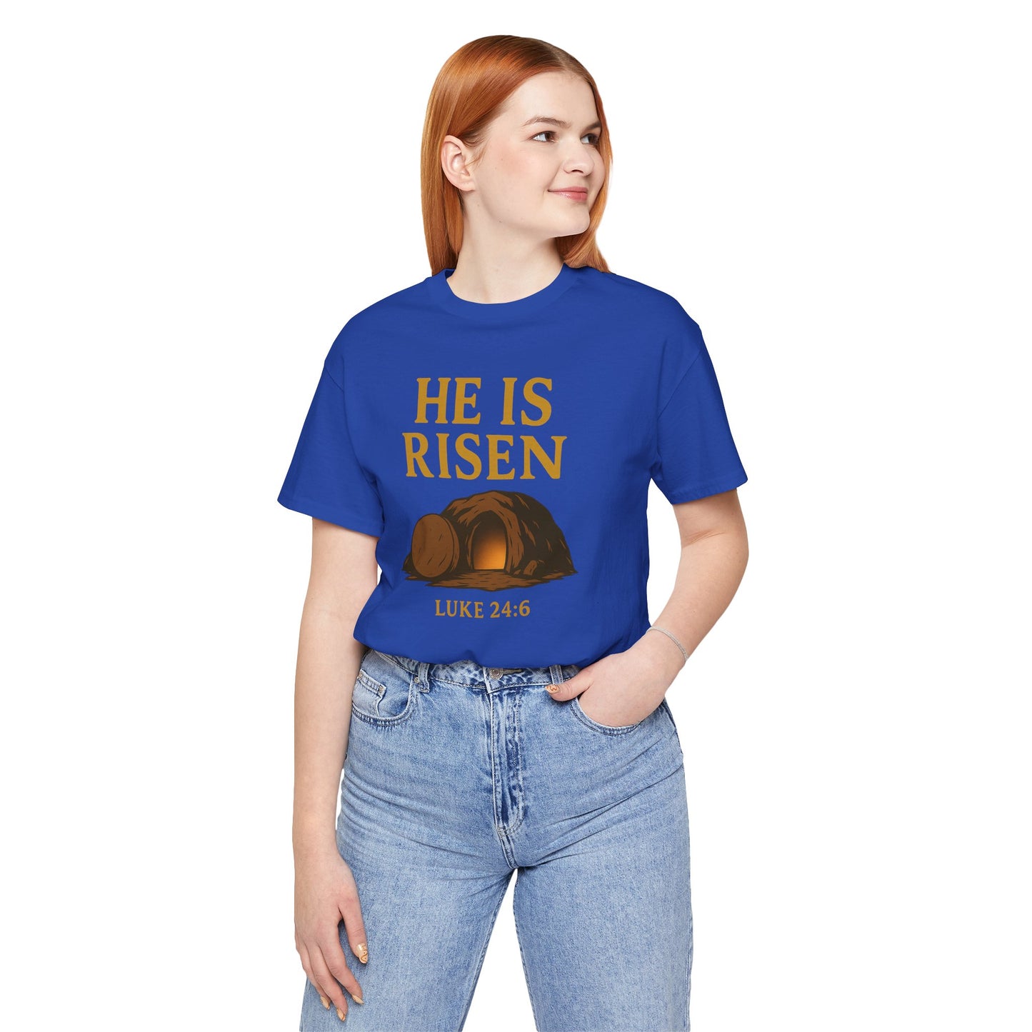 He Is Risen Unisex Tee - Luke 24:6