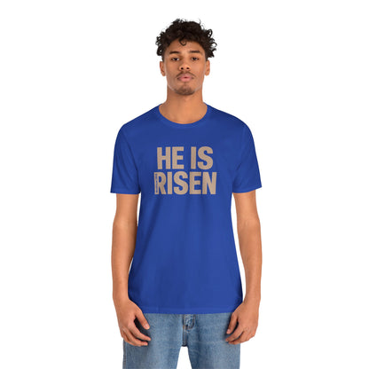 He Is Risen Christian T-Shirt - Matthew 28:6