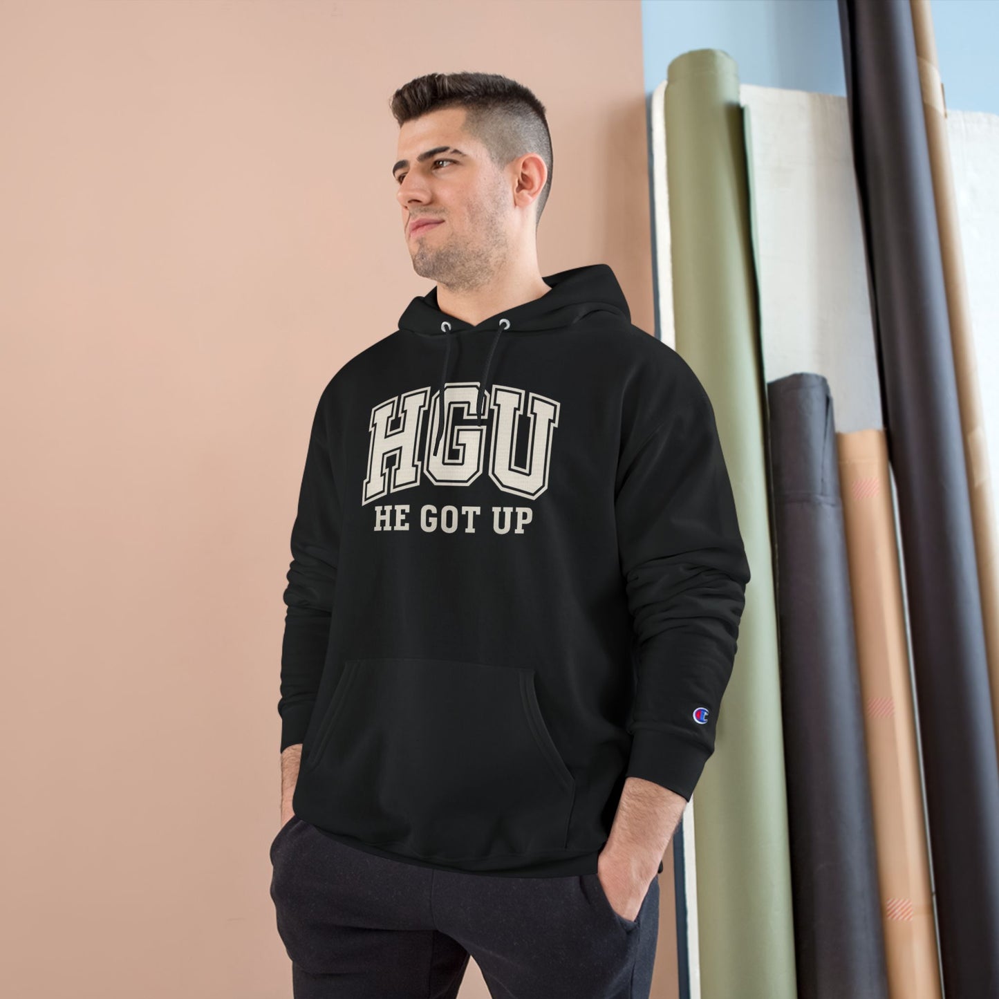 HGU "He Got Up" - Christian Champion Hoodie