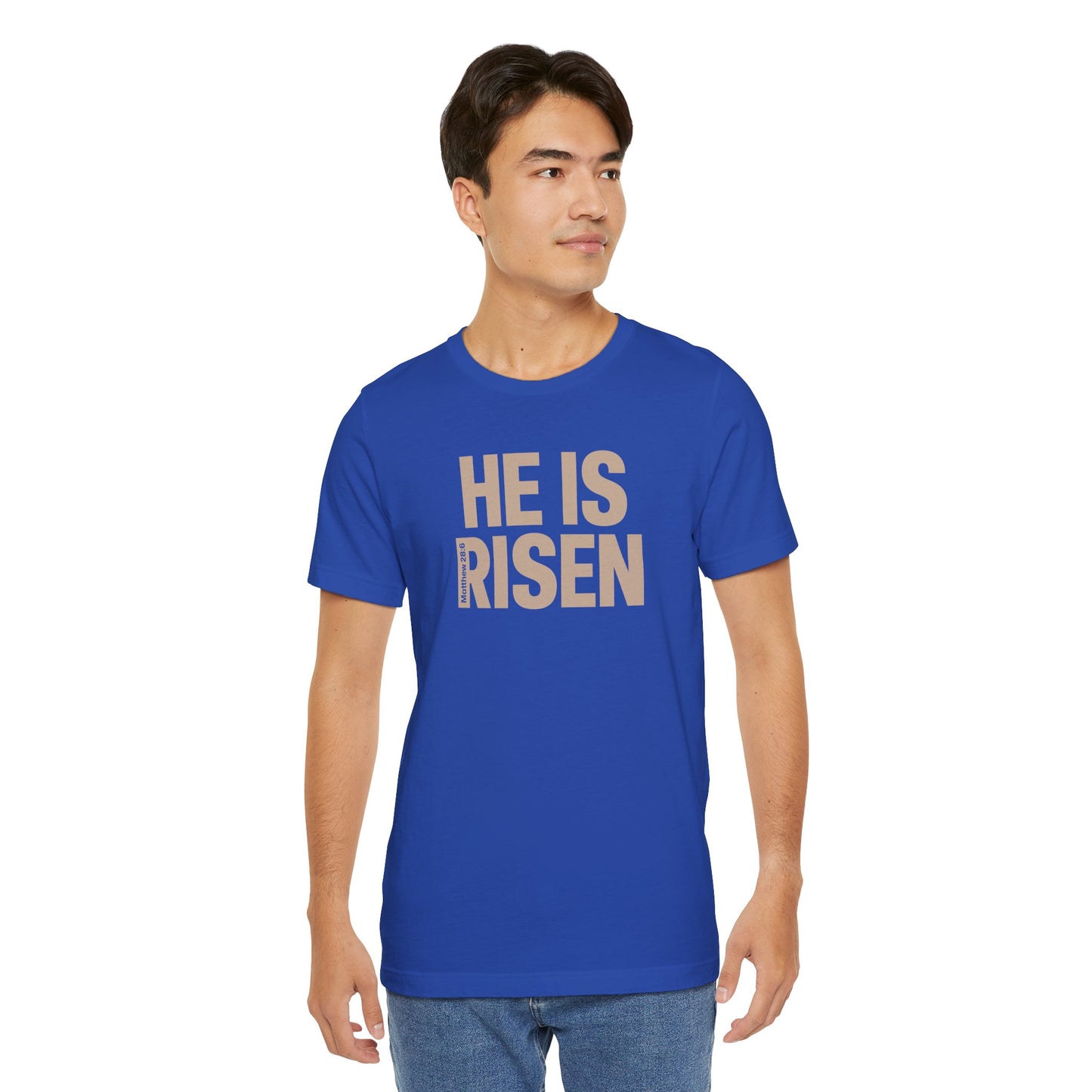 He Is Risen Christian T-Shirt - Matthew 28:6