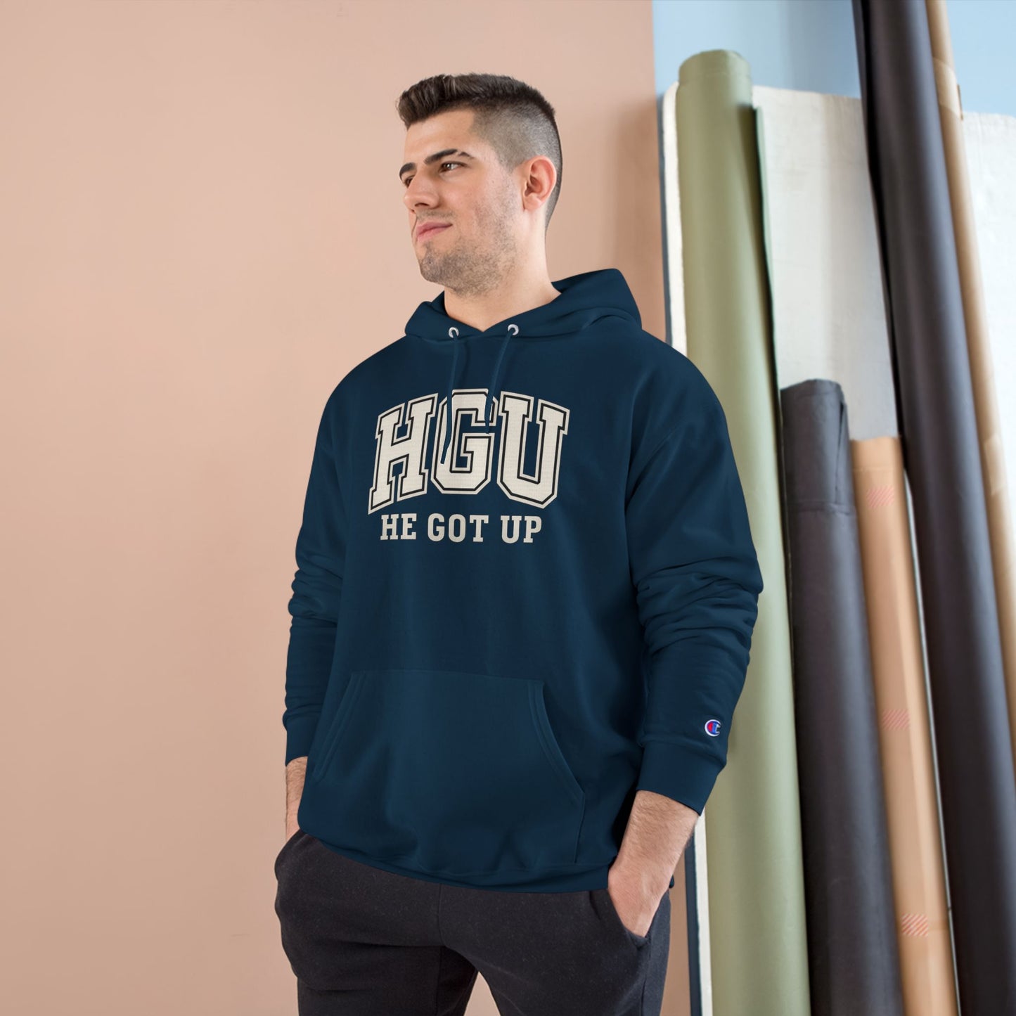 HGU "He Got Up" - Christian Champion Hoodie