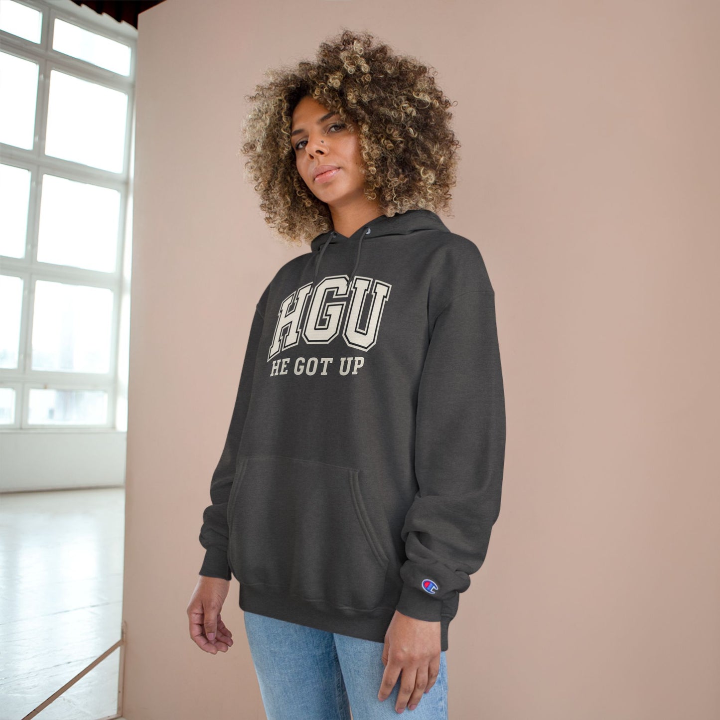 HGU "He Got Up" - Christian Champion Hoodie