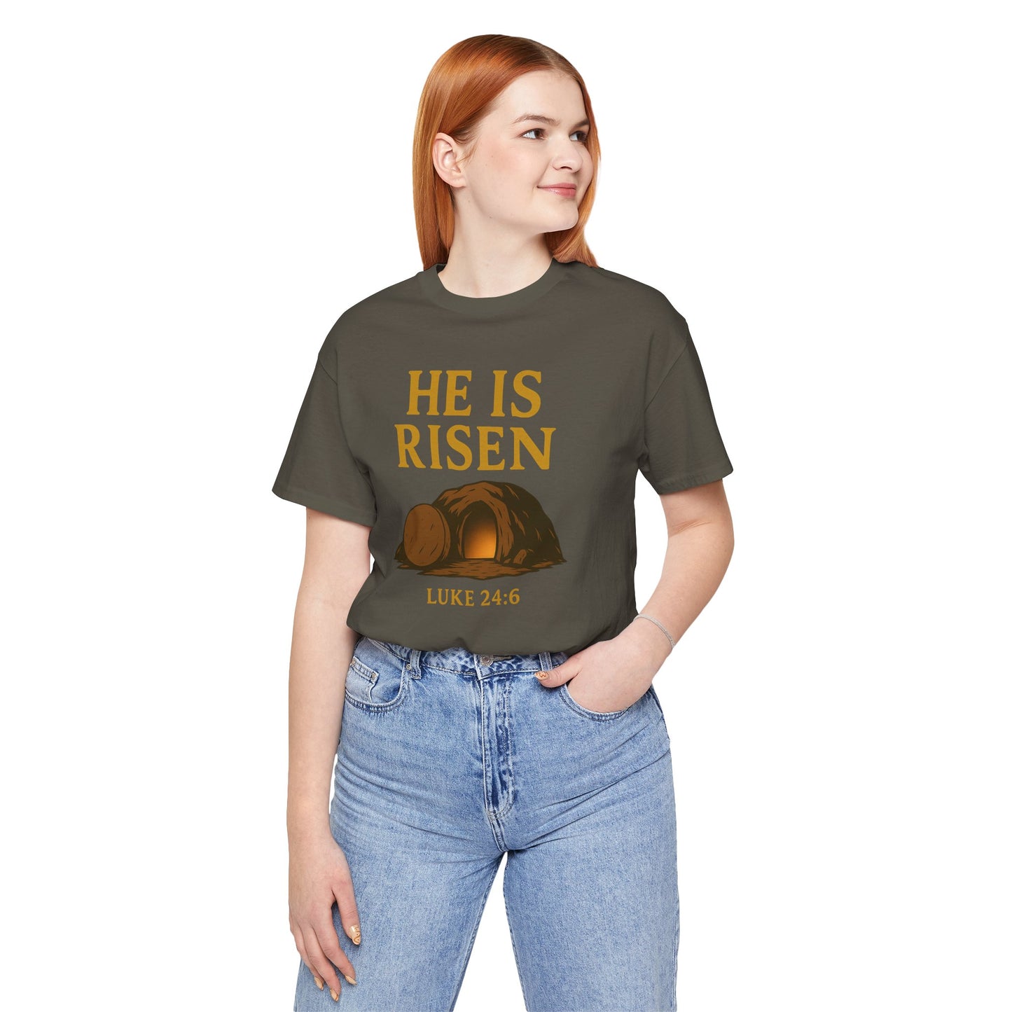 He Is Risen Unisex Tee - Luke 24:6